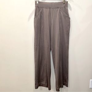Peruvian Connection Pima Cotton Wide Leg Cropped Pants